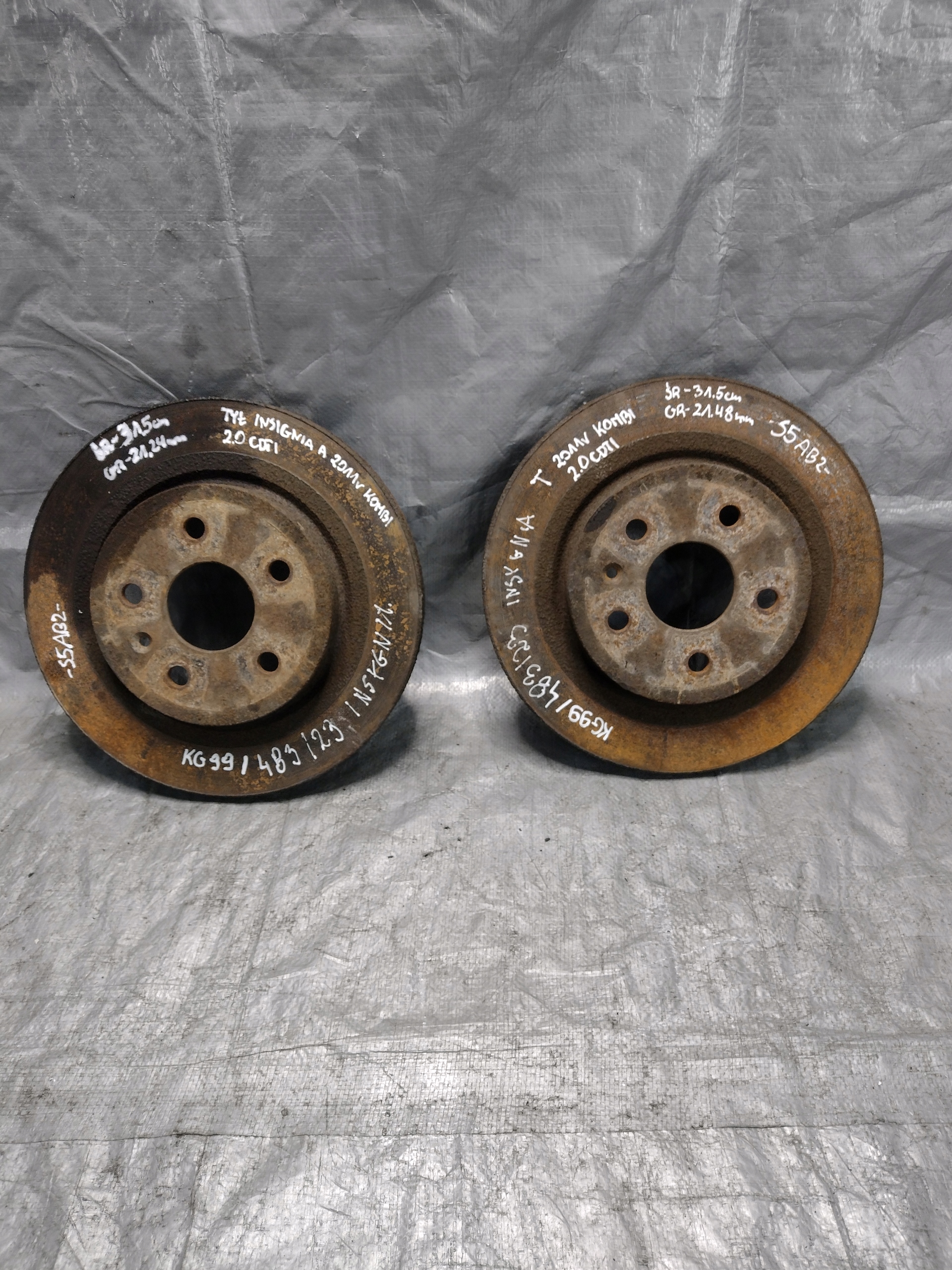 discs brake rear. Opel Insignia A kombi 2,0 CDTI