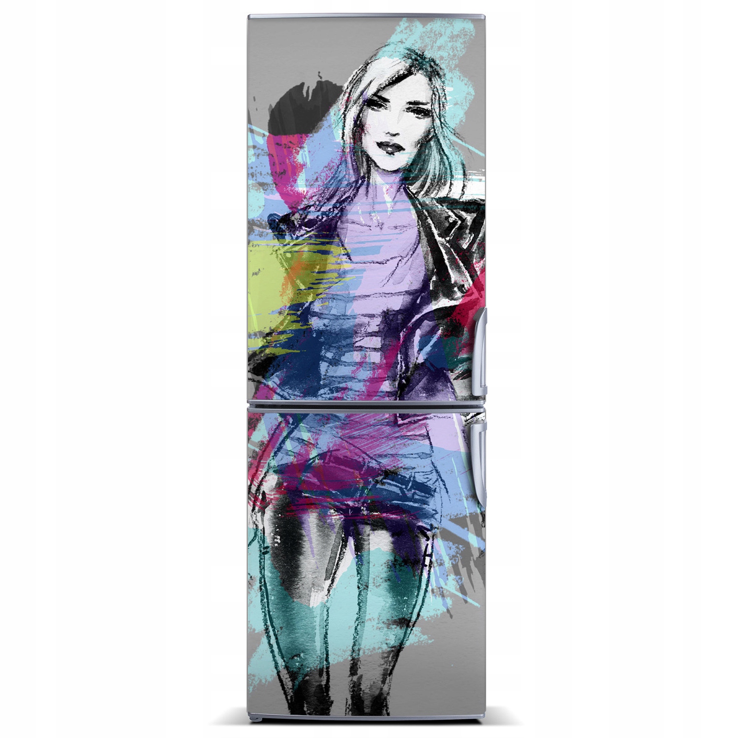 

Foto Magnes na lodówkę Abstrakcja kobieta 60x180