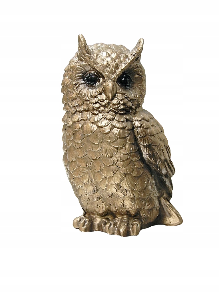 ZŁOTA MAŁA SOWA SYMBOL MĄDROŚCI I WIEDZY PREZENT DLA PANI NAUCZYCIELKi