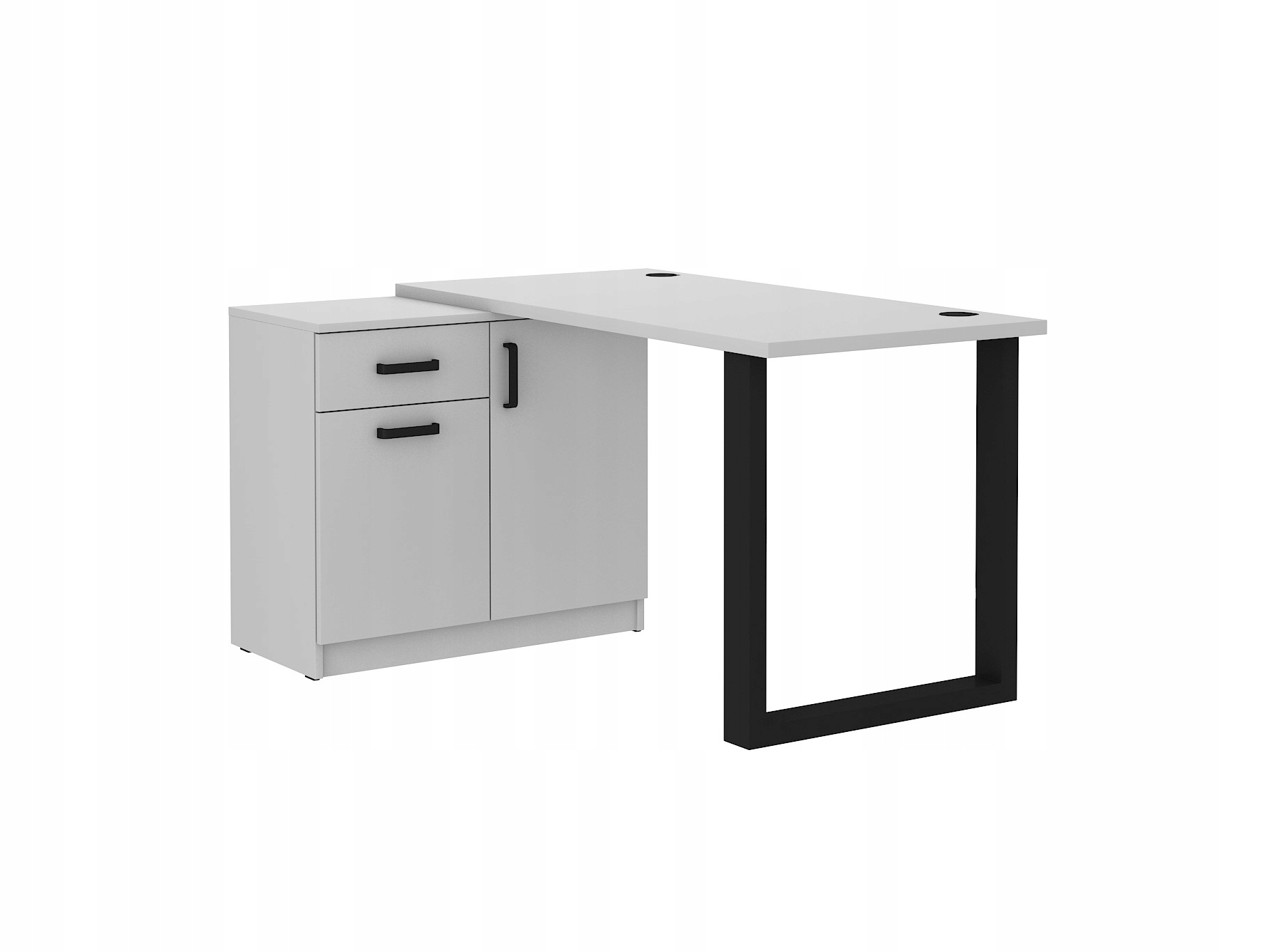 Moderní psací stůl s komodou Texas Loft pro kancelář kabinetu Mládežnický pokoj