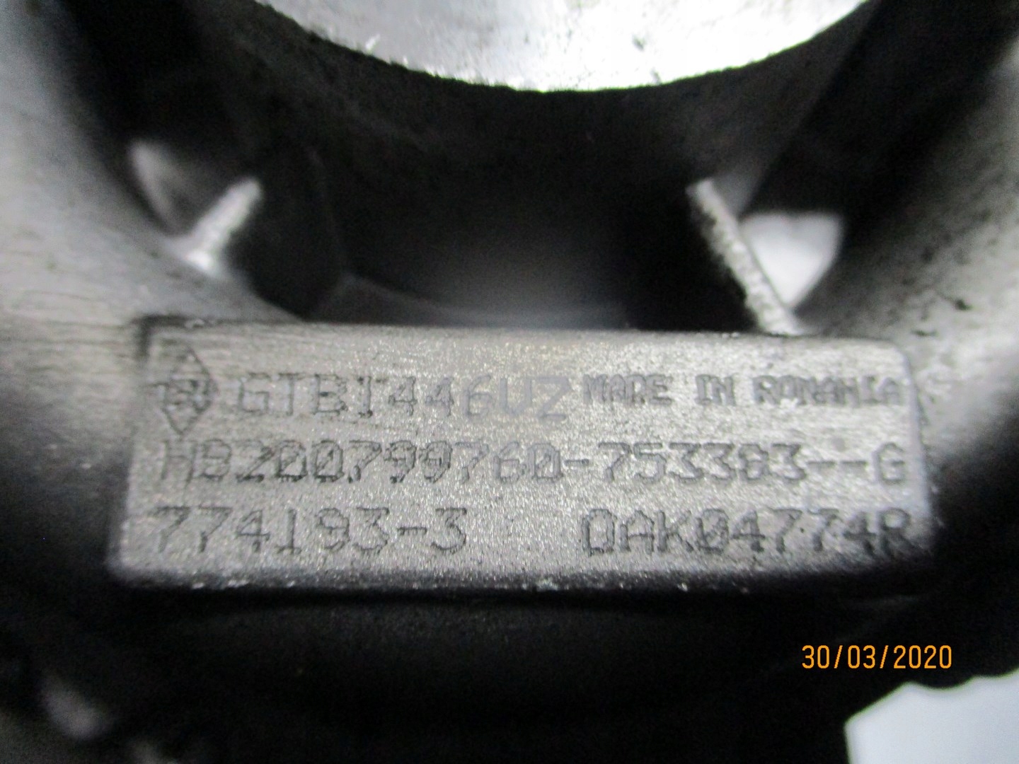 turbo RENAULT SCENIC DCI 8200799760