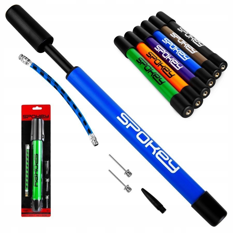 Pompka Uniwersalna Do Roweru Piłek + Końcówki Marka Spokey