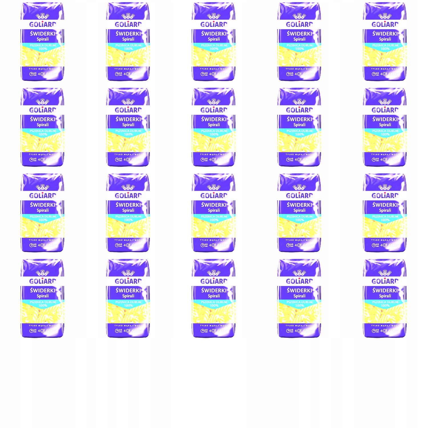 Levně 20 x 400 g Goliard těstoviny vřeteno Karton