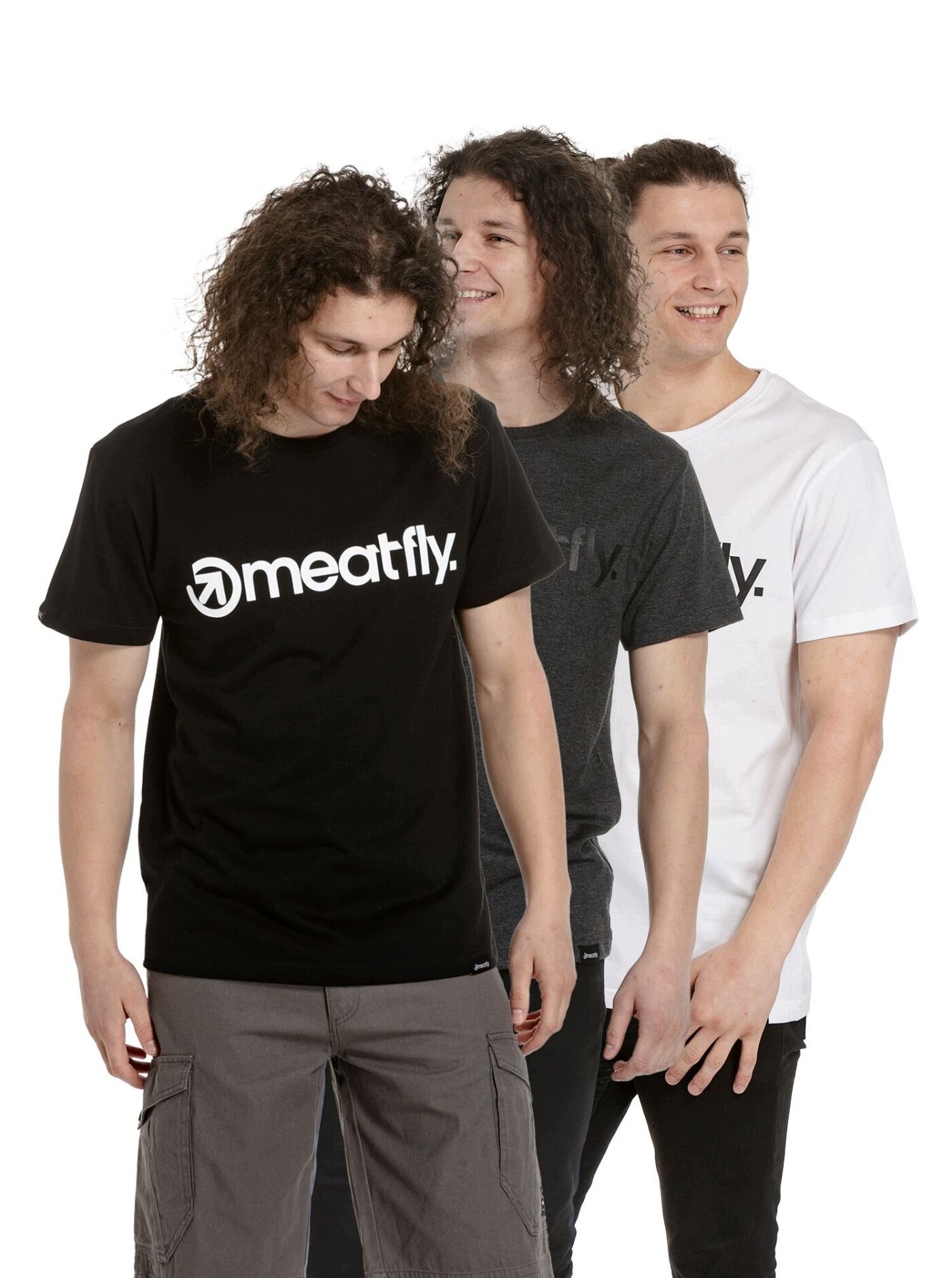 Meatfly Mf Logo balení pánských triček, černé