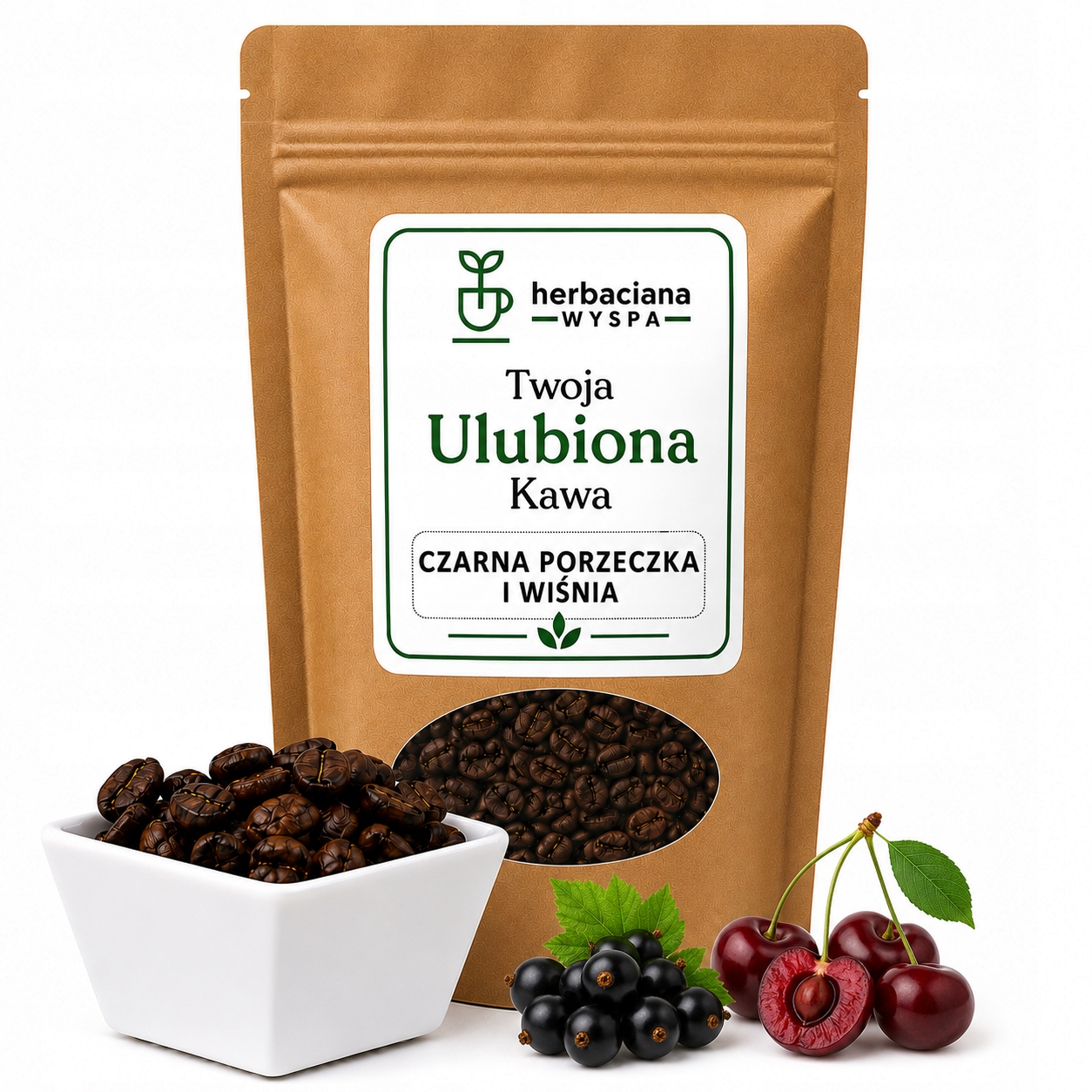 Káva Chutná Černý rybíz a Višeň Brazílie Aromatická Premium 1 kg