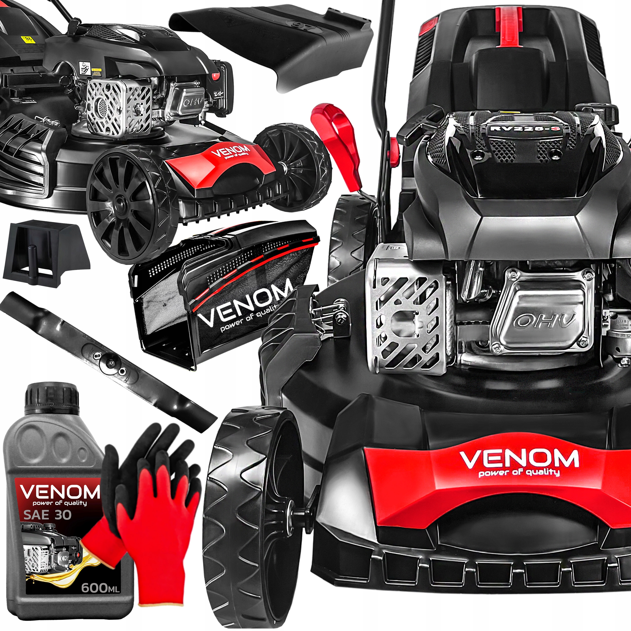 KOSIARKA SPALINOWA BESTIA DO WYSOKIEJ TRAWY NAPĘD TURBO RATO 224 CM³ 9W1