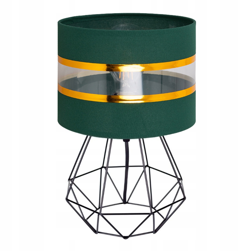 LAMPKA NOCNA STOŁOWA BIURKOWA DIAMENT Z ABAŻUREM