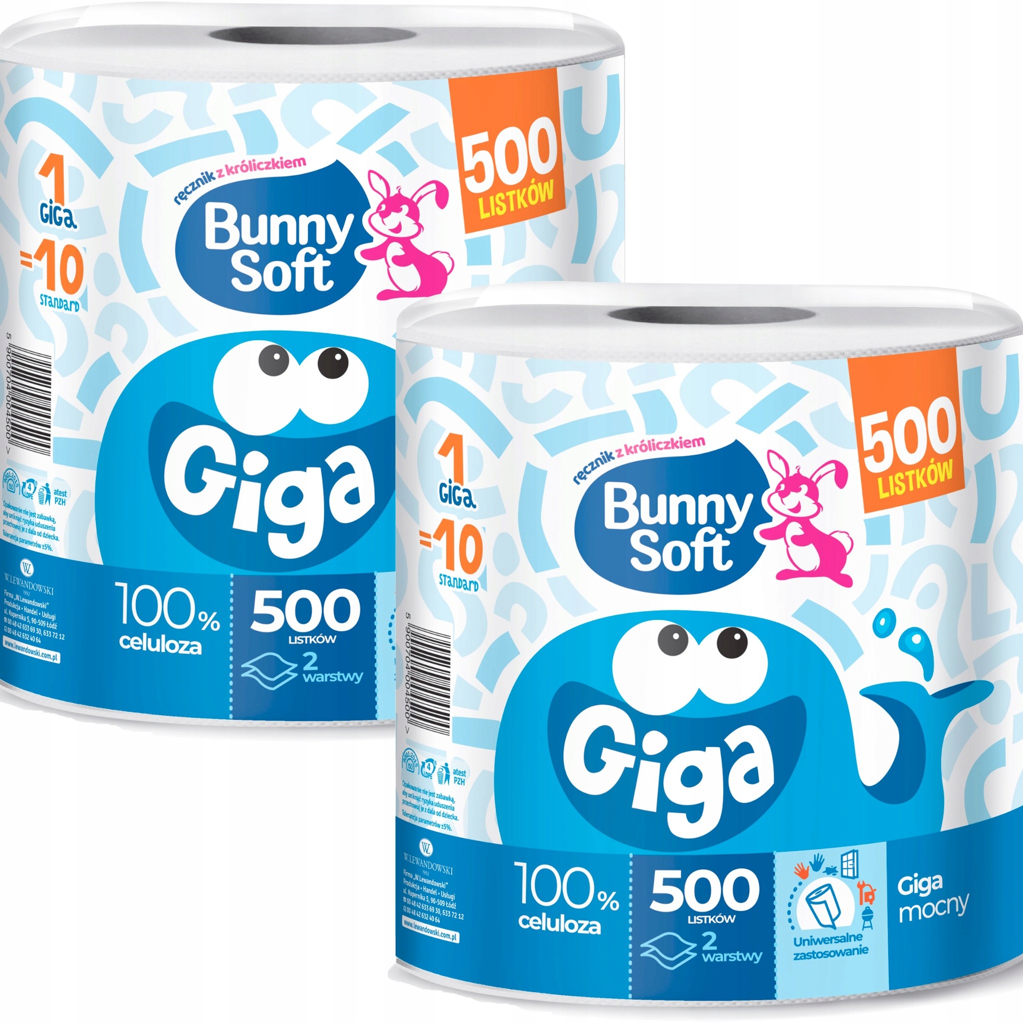 

Bunny Soft Ręcznik Papierowy Giga 500 listków x 2