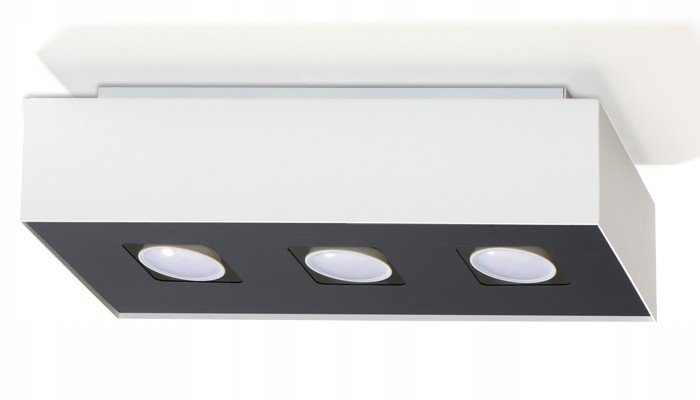 Stropná lampa Mono 3 biela Sollux