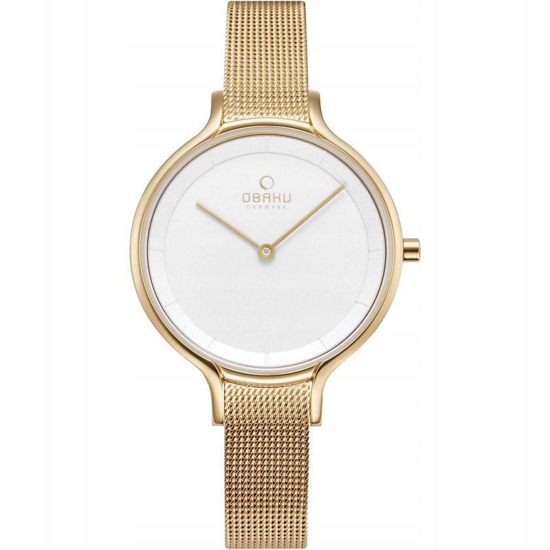 Dámské hodinky Obaku Denmark V228LXGIMG zlaté