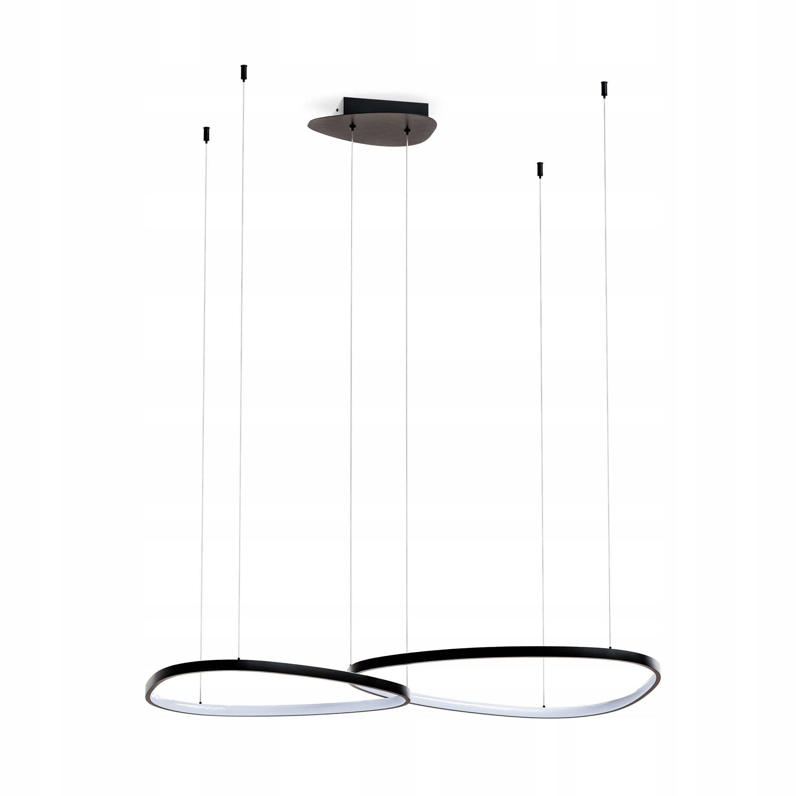 stropní svítidlo Led Závěsná Stropní Svítidlo Lustr Bílá Teplá Obývací pokoj Kuchyně 80W