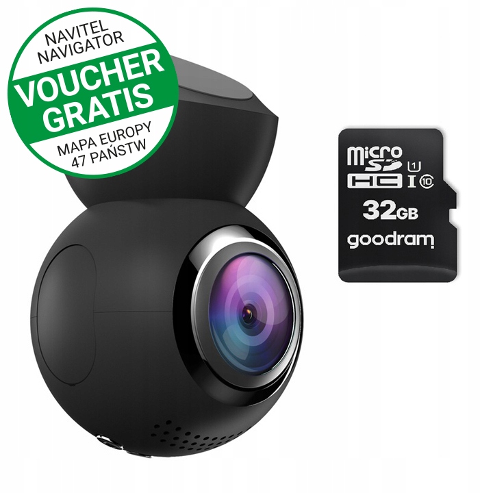 Wideorejestrator Navitel R10 czarny + karta 32 GB