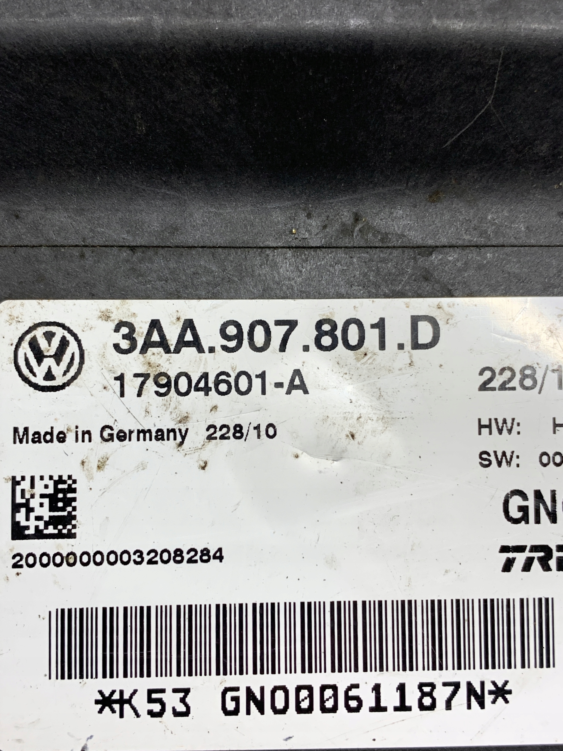 module control unit electric brake 3AA907801D VW