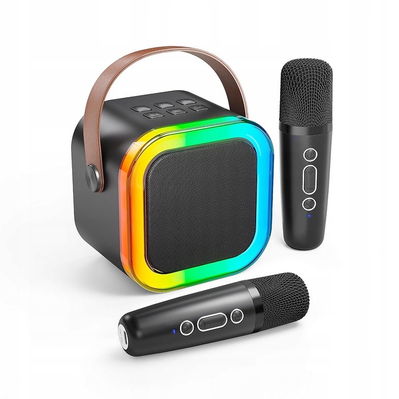 Přenosná sada pro karaoke s mikrofonem x2 Bluetooth Bezdrátový reproduktor