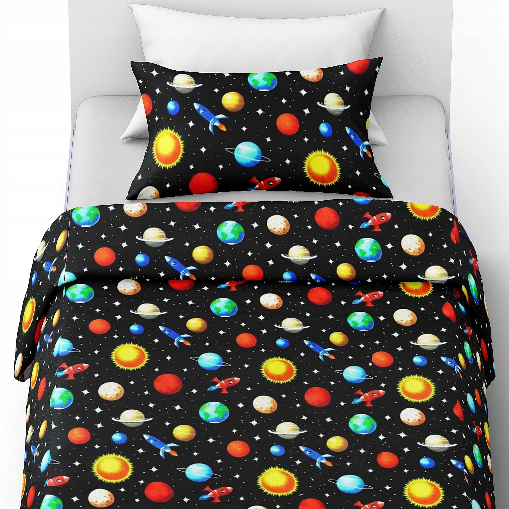 Jemné antialergické Povlečení 160x200+1x70x80 100% bavlna Kosmos