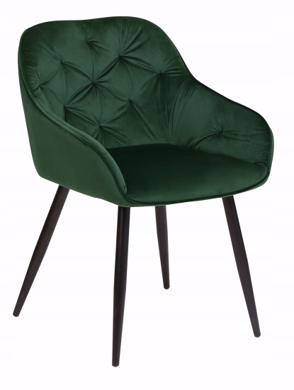 

Krzesło tapicerowane Loren dark green
