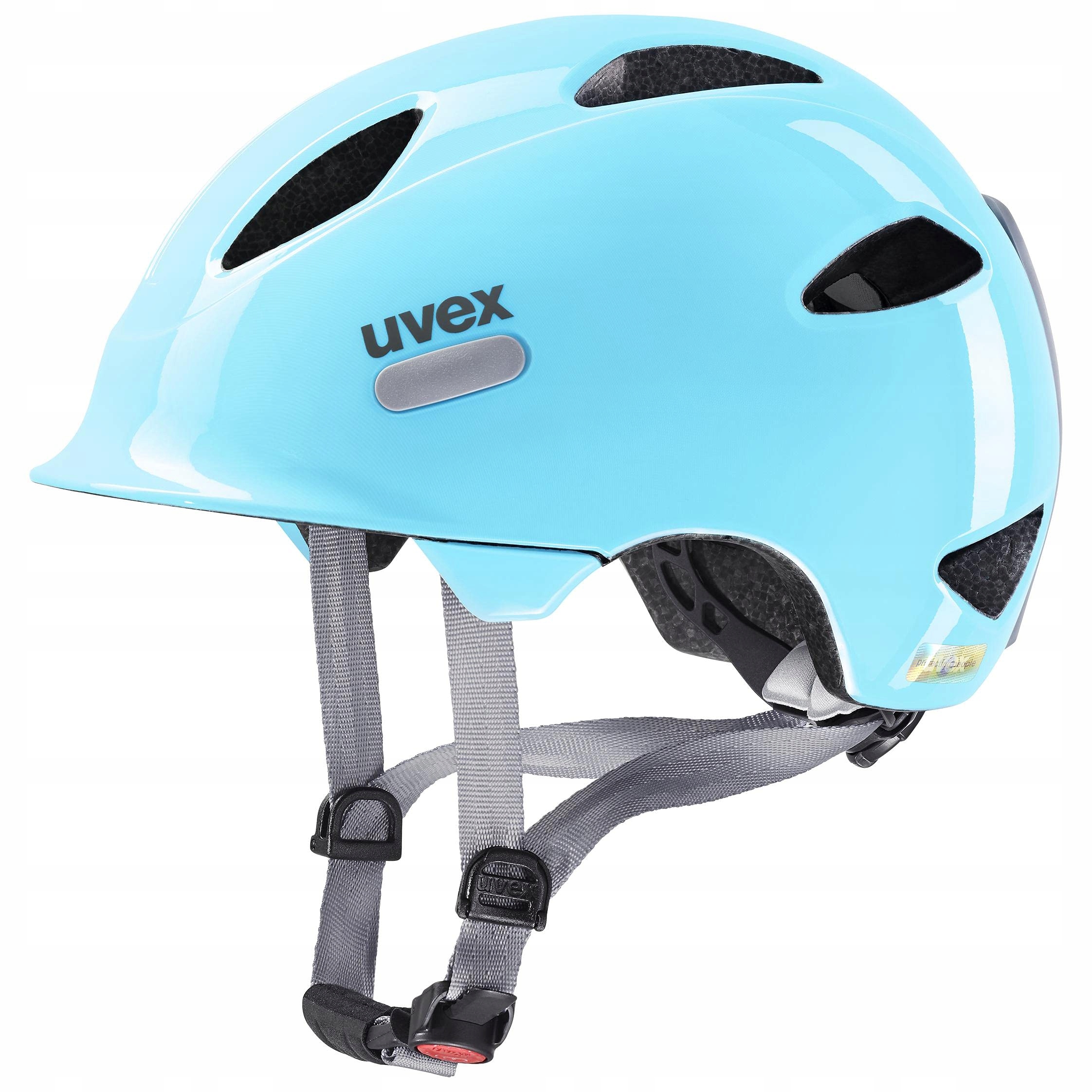 Kask rowerowy dziecięcy Uvex Oyo biały Xxs z daszkiem i wentylacją