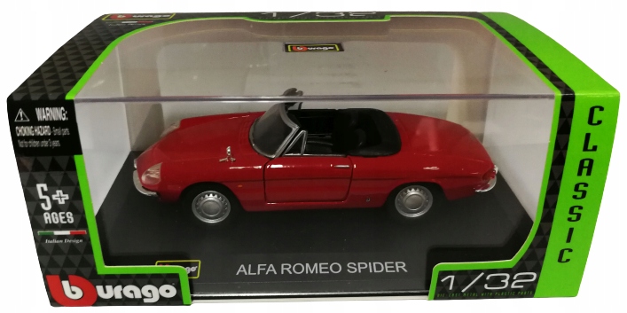 

Bburago Classic 1:32 Alfa Romeo Spider 1966 Klasyk