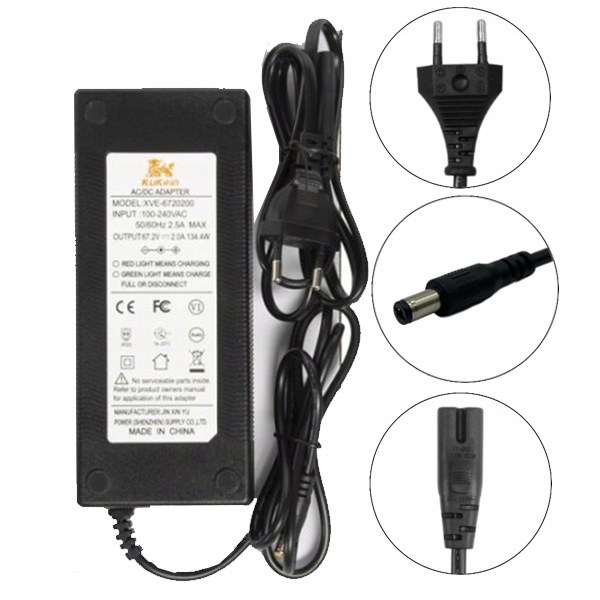 Kukirin G4 Oryginalna ładowarka 67.2V 2A