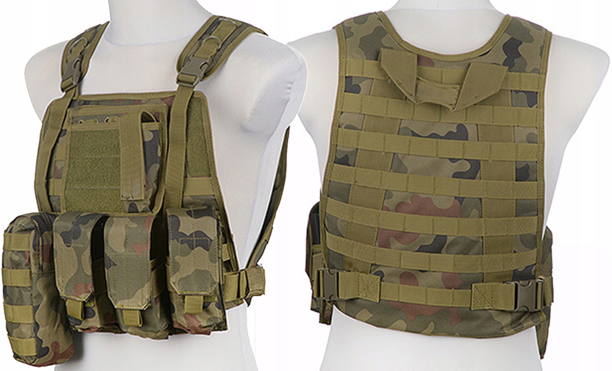 Kamizelka Taktyczna Wojskowa Mbss Plate Carrier Gfc wz.93 Pl Woodland