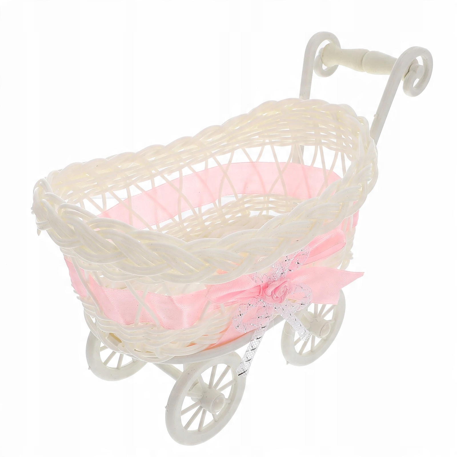 

Rattanowy wózek dla lalek Parrot Toys Kids wiklinowy wózek