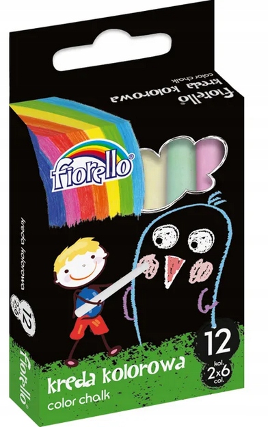 

Kreda Szkolna kolorowa (12 kolorów), Fiorello