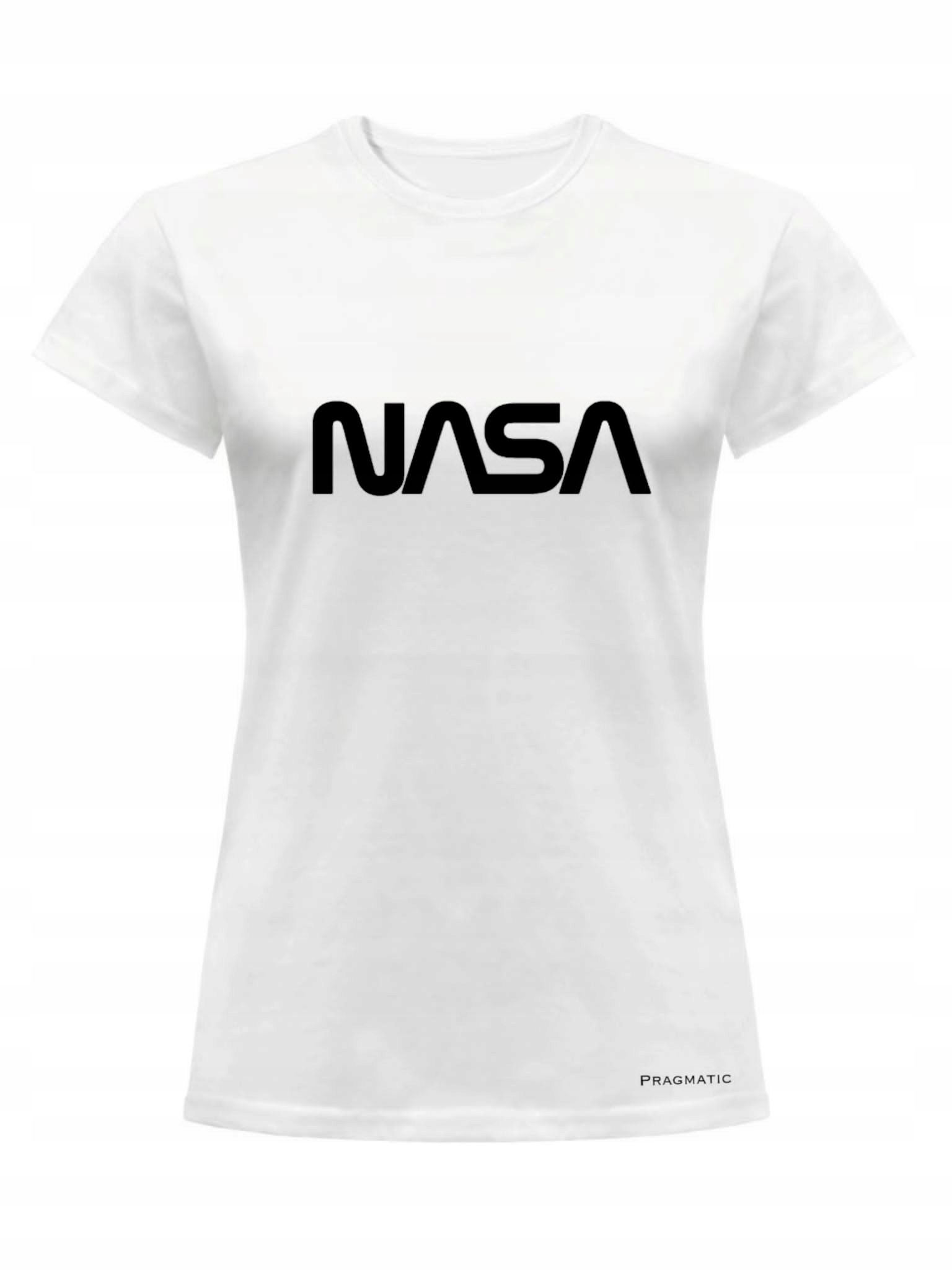 

Koszulka Damska Biała T-shirt Nasa XL