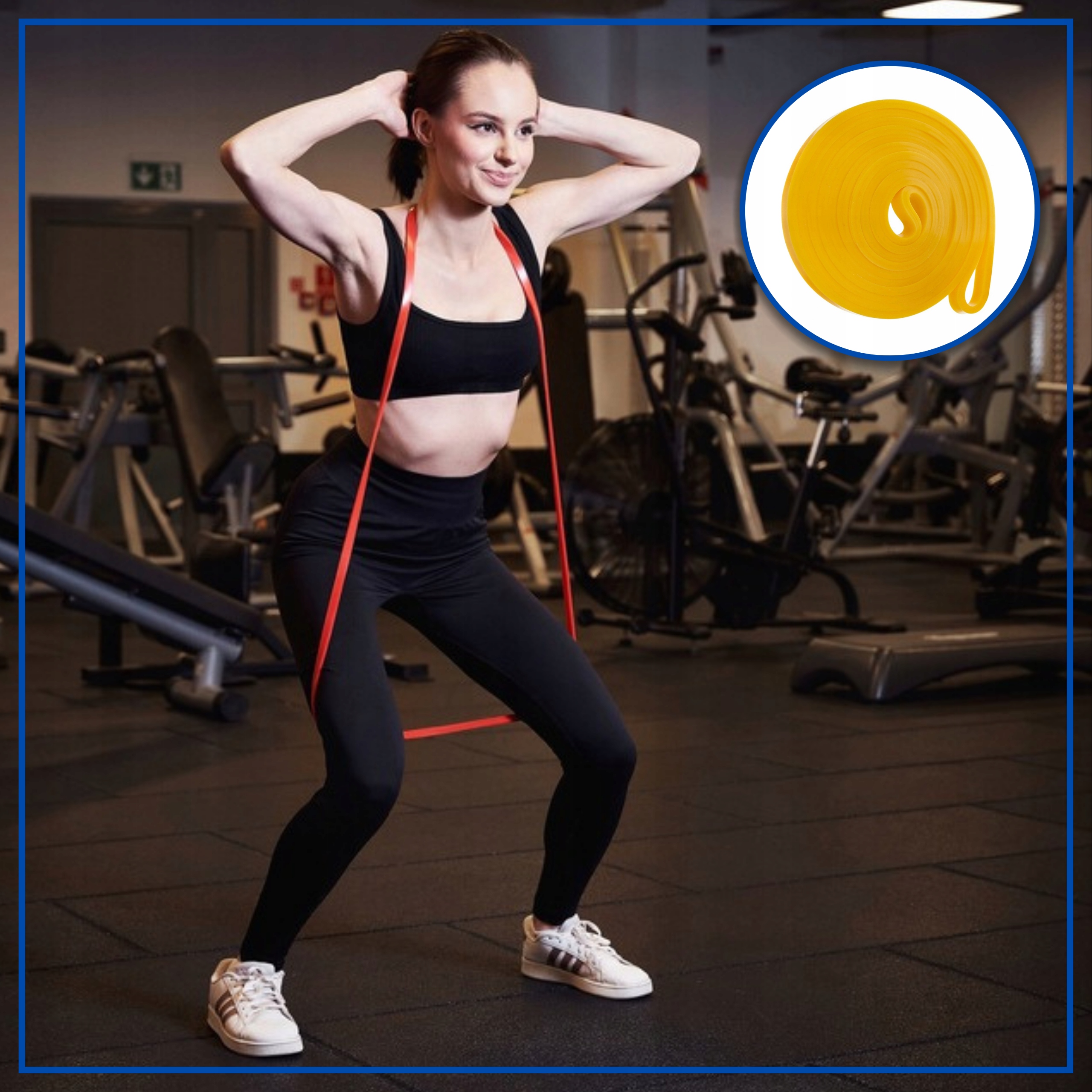 GUMY DO ĆWICZEŃ OPOROWE WYSOKA JAKOŚĆ POWER BANDS - ZESTAW 4 SZT Model XC11-POB4SET