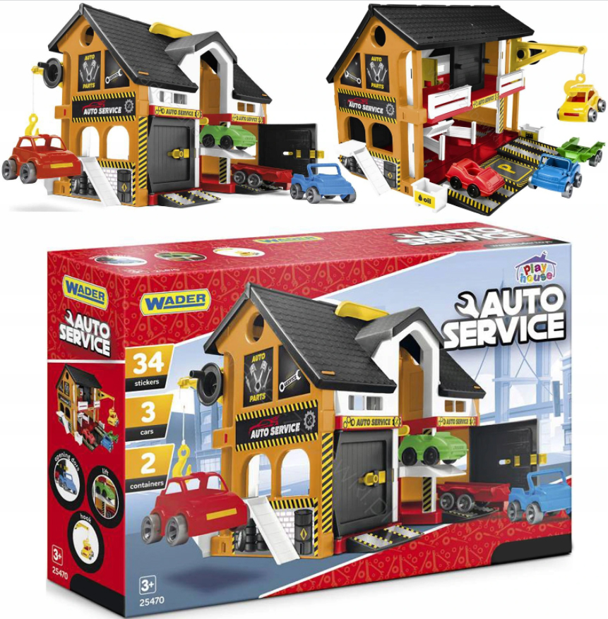 

Wader Play House Auto Serwis Warsztat Zestaw 25470