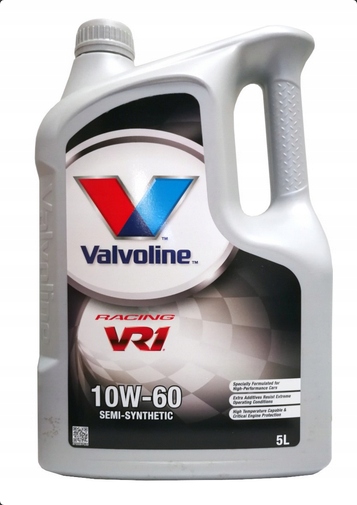 Olej VALVOLINE VR1 RACING 10W60 5L Producent Valvoline