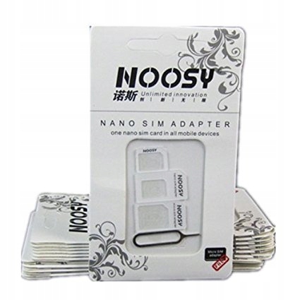 Adaptery karty SIM Noosy 3w1 Kluczyk Micro Nano - Komplet Adapterów SIM"