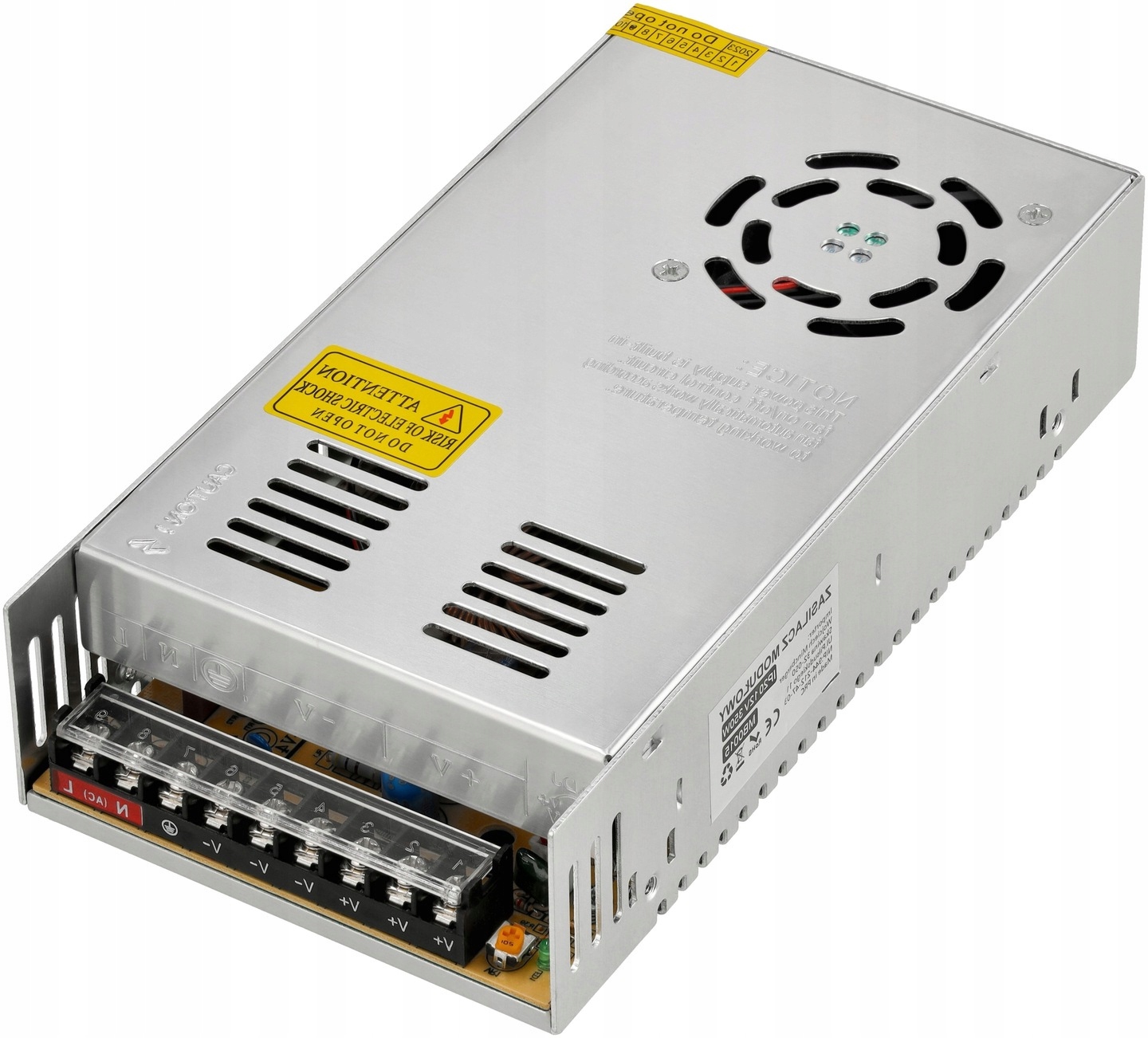 Led zdroj 12V Modulární 600W 50A IP20 pro pásky Regulovatelný transformátor