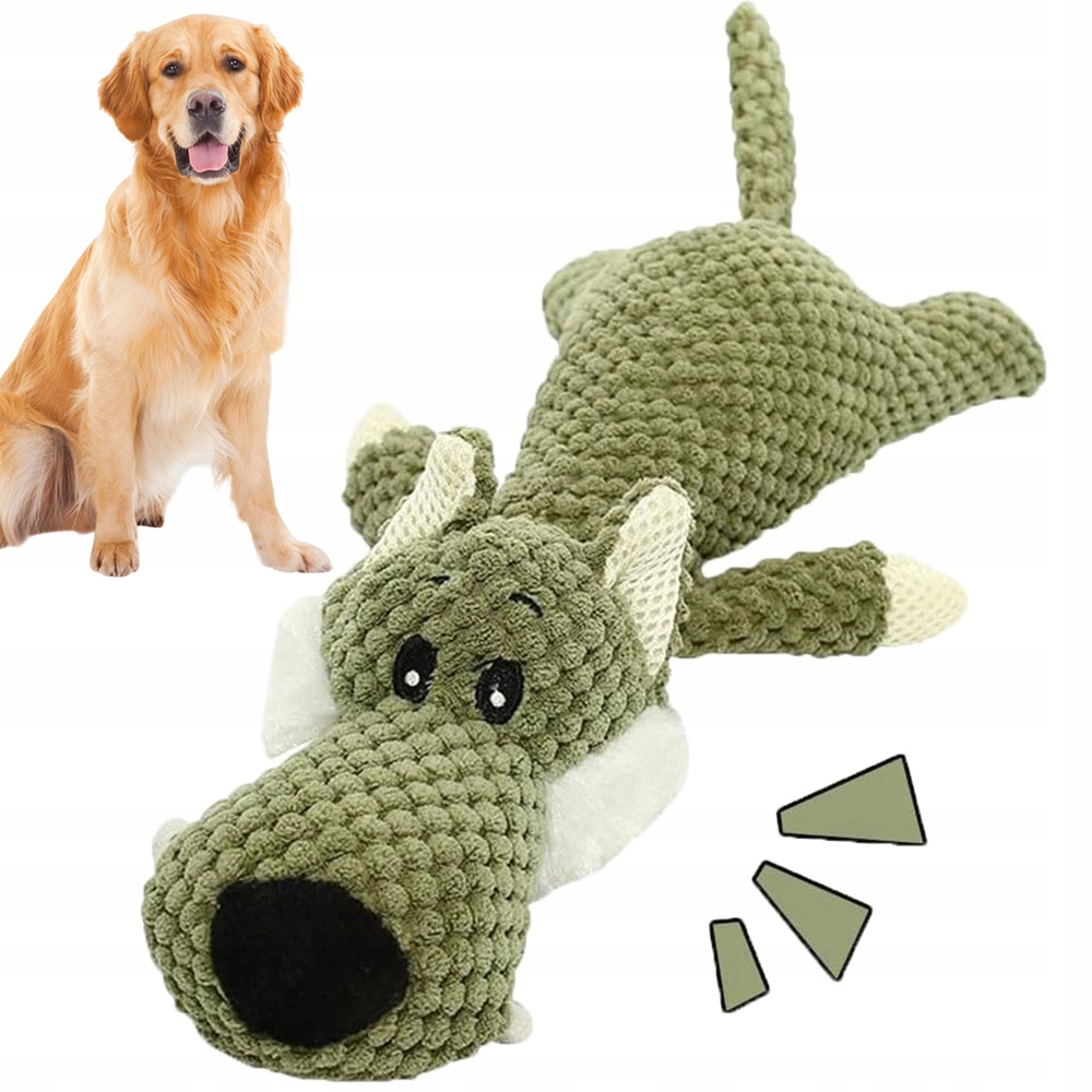 Levně Vlk Plyšák Hračka Pro Středního Psa Vydržela Interaktivní Hračky 36 CM