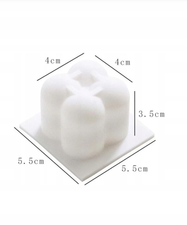 Forma silikonowa Bąbelkowa do świec mała Bubble Wysokość produktu 3.5 cm