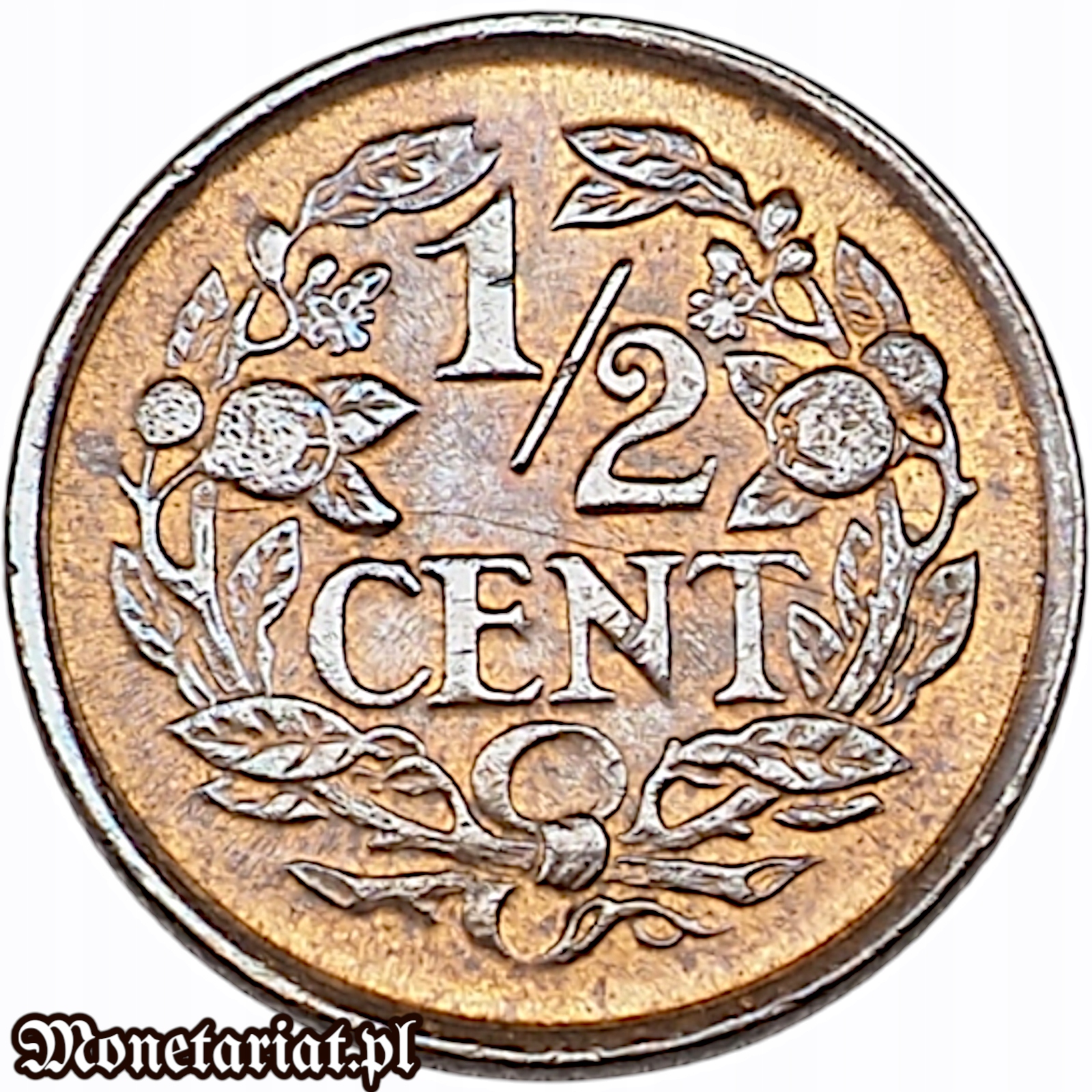 1/2 CENTA 1938 HOLANDIA
