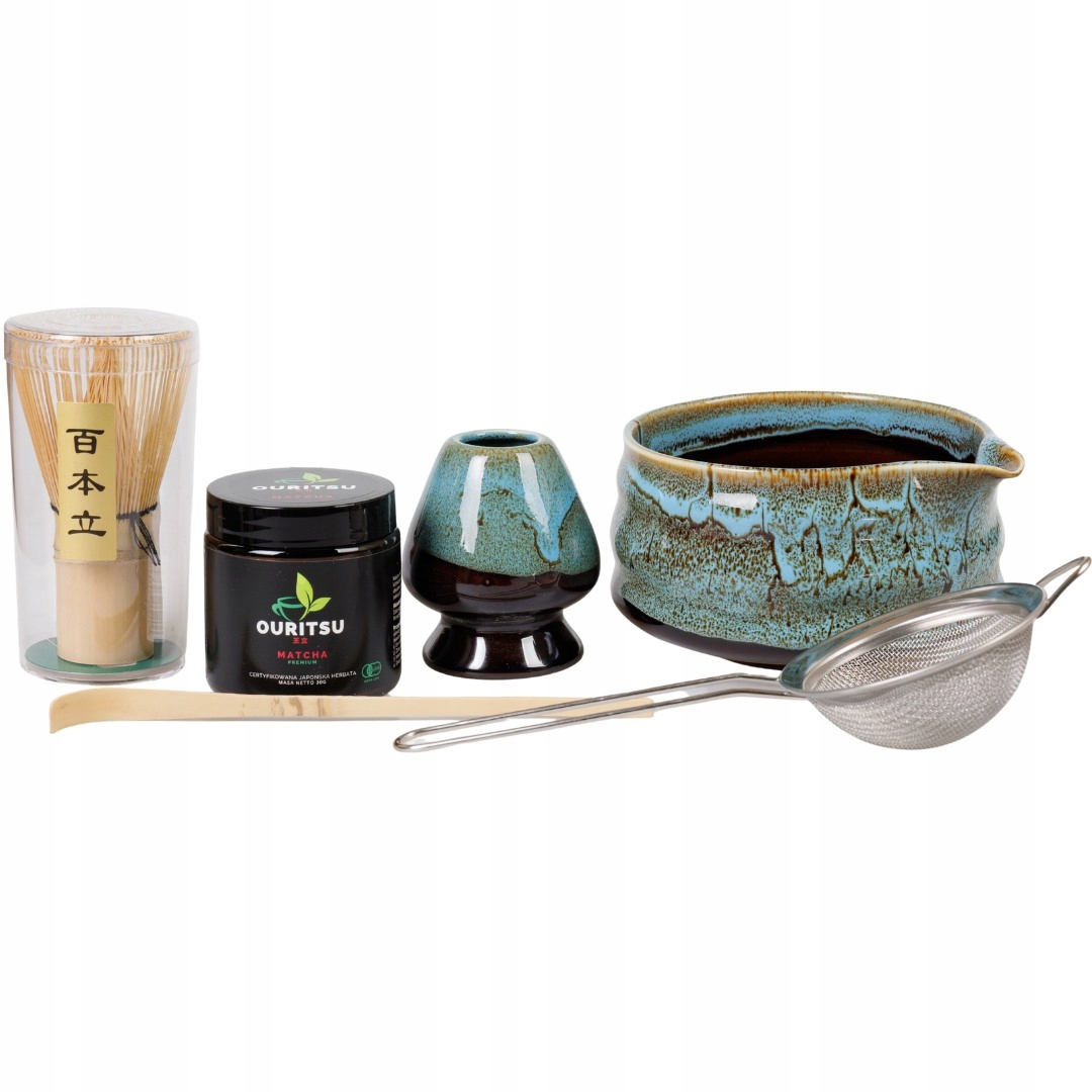 Levně Nami Premium Sada Matcha 30g Chasen Chashaku Matchawan Podstavec Sítko