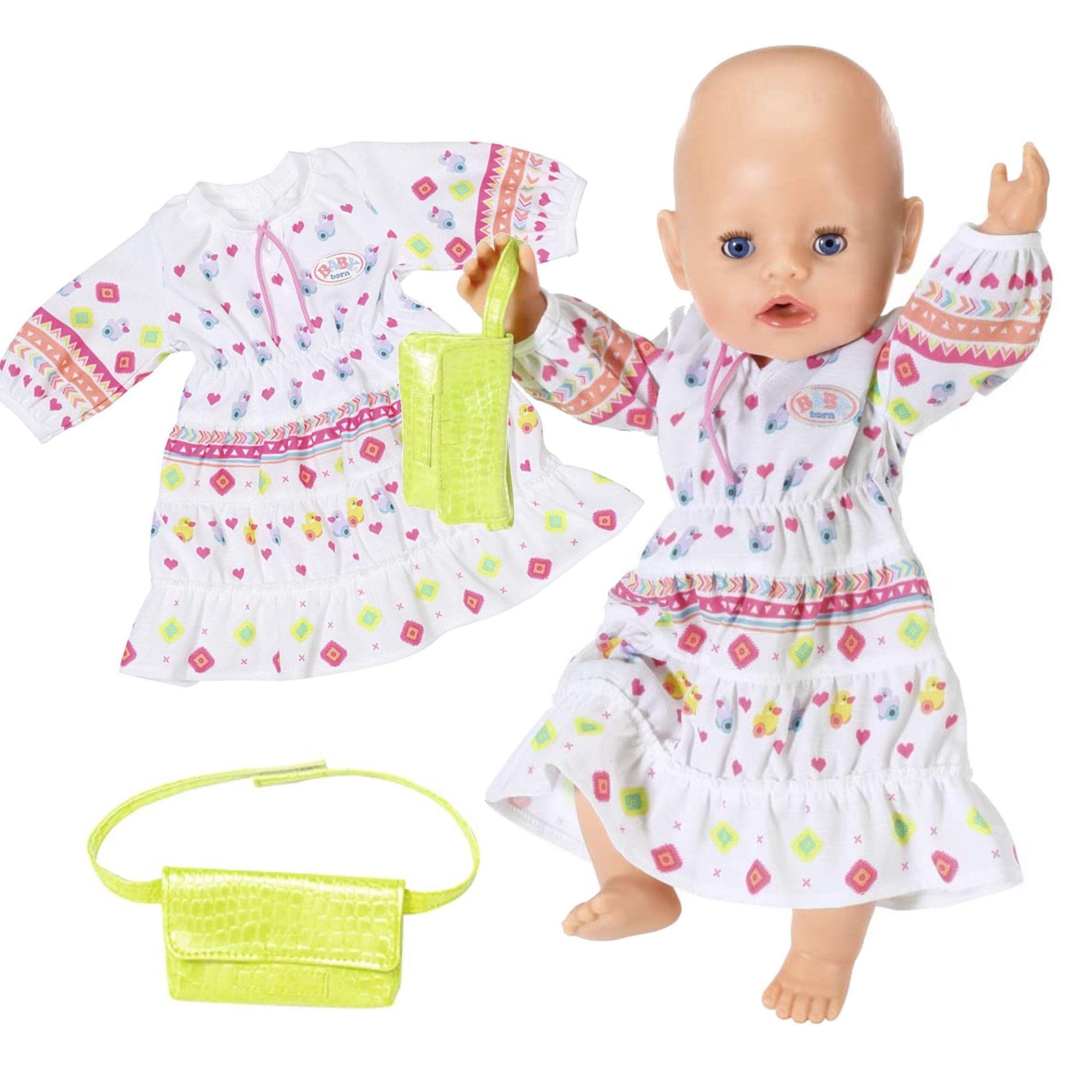 

Baby Born Sukienka Boho Z Zieloną Torebką