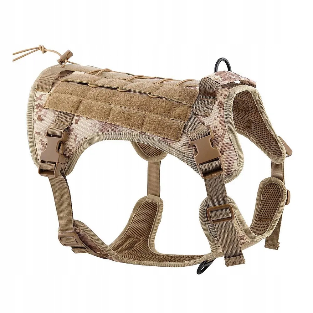 Postroj pro psa Tactical velikost M, hnědý