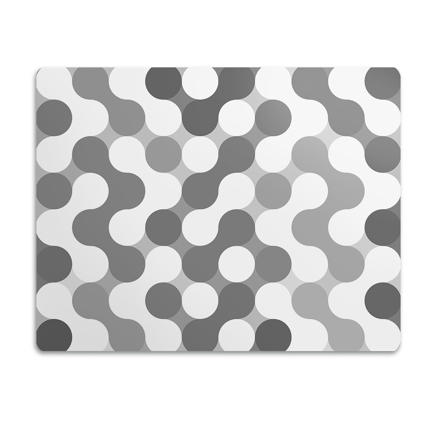 Levně Pro kočky je podložka pod misky Šedá představivost 60x40