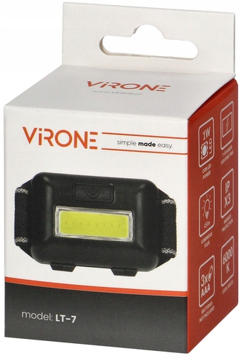 LATARKA CZOŁOWA NA GŁOWĘ ROBOCZA LED COB Model LT-7