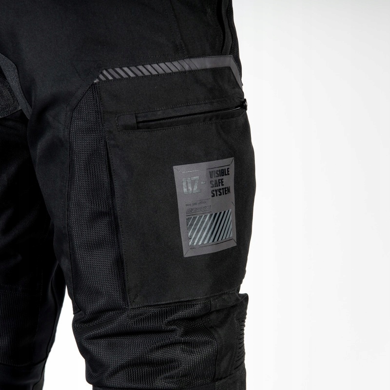Spodnie Tekstylne Ozone Flow Black Krótka Nogawka Numer katalogowy producenta OZ-TP-FLOW_01_S-3XL