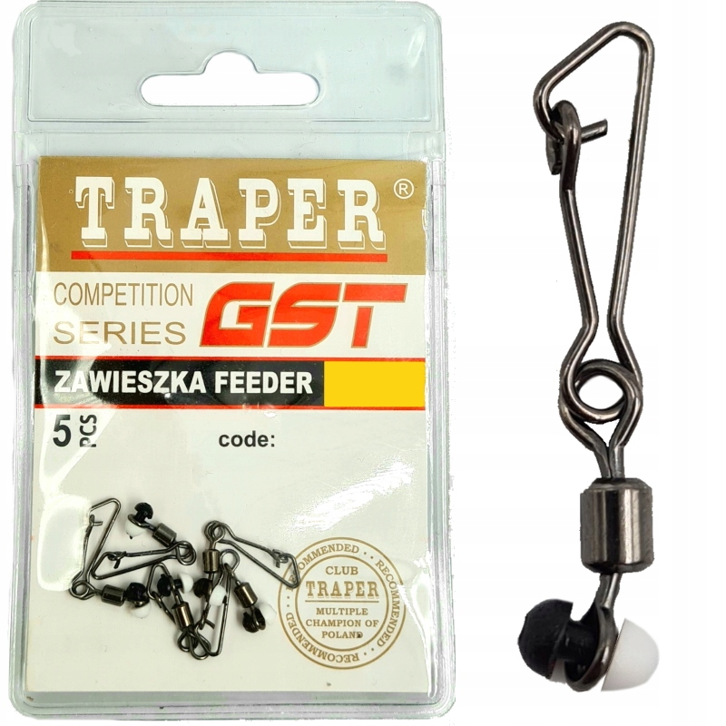 Łącznik/ Agrafka z krętlikiem Traper Feeder Gst 1