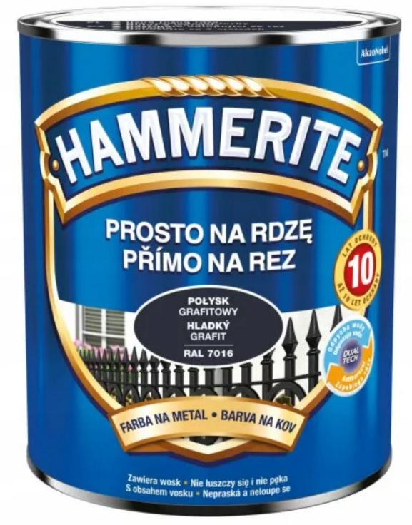 

Hammerite Połysk Grafitowy 0,25 L