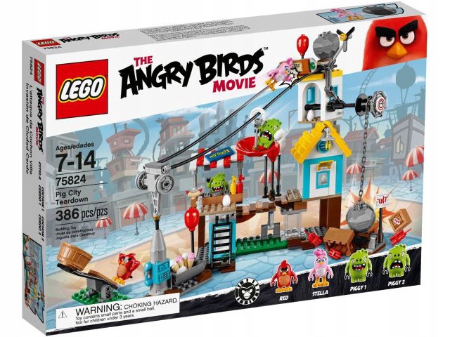 Lego Angry Birds 75824 Demolka v Pig City Nové Unikát