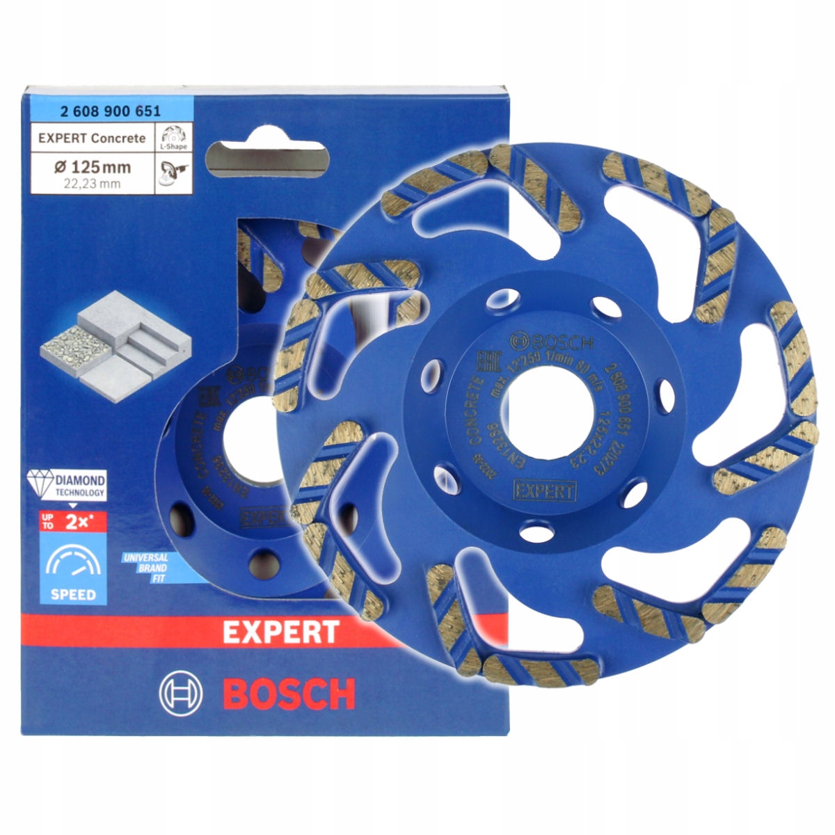 Bosch Expert Concrete tarcza diamentowa 125 mm szlifowanie betonu