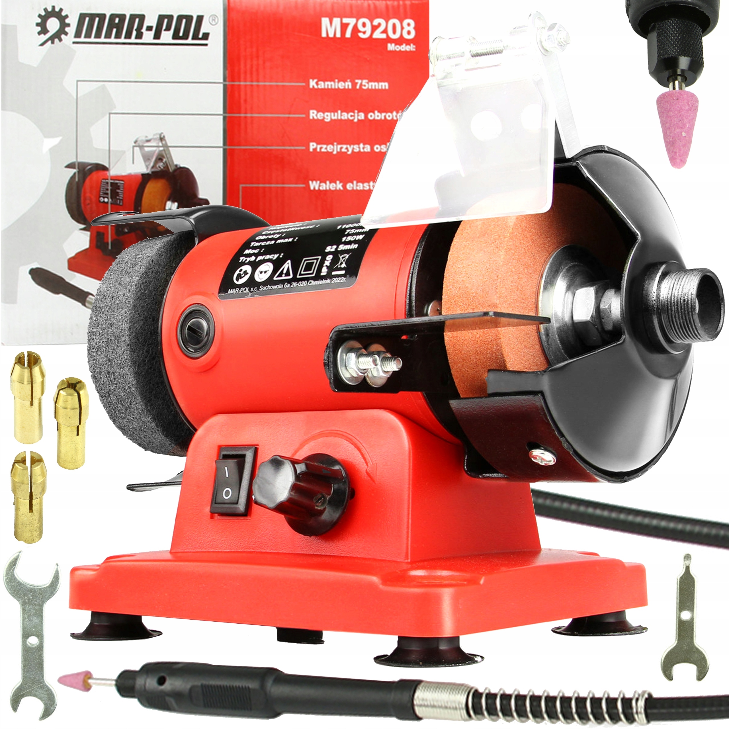 Stolní Bruska Multi Frézka 150W 230V Robustní dílenská domácí