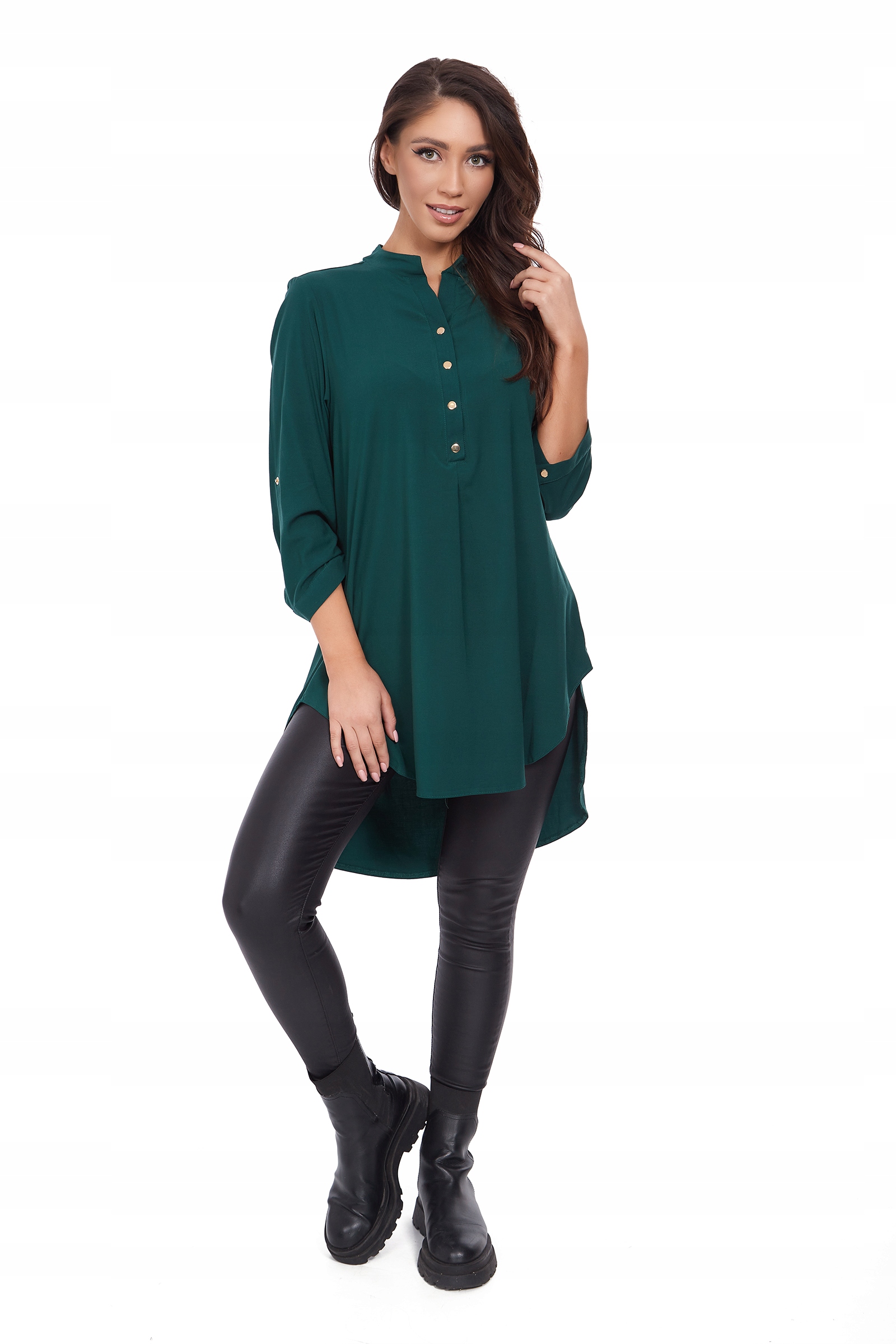 Elegancka klasyczna koszula damska R - 4XL Rozmiar 4XL