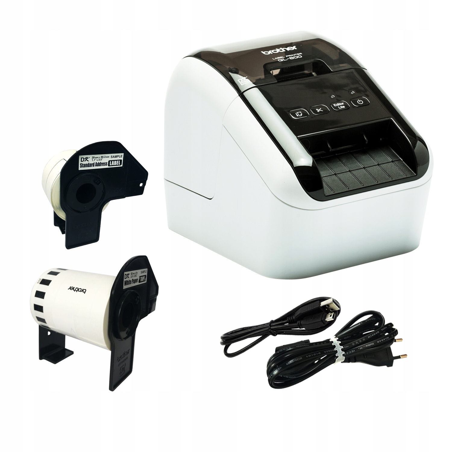 Tlačiareň štítkov Brother QL-800, dve farby 2 pásky Dk QL-800YJ1