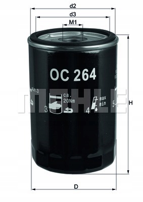 

Filtr oleju Knecht Oc 264