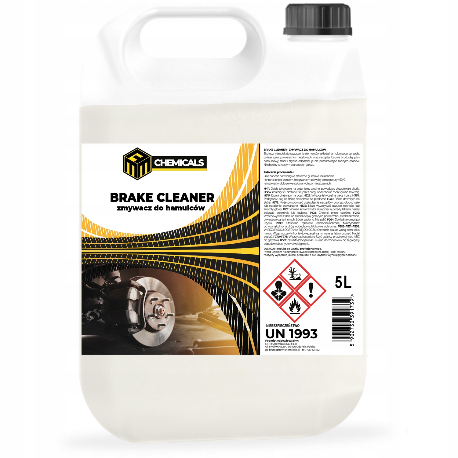 

Brake Cleaner Professional- zmywacz do hamulców 5L